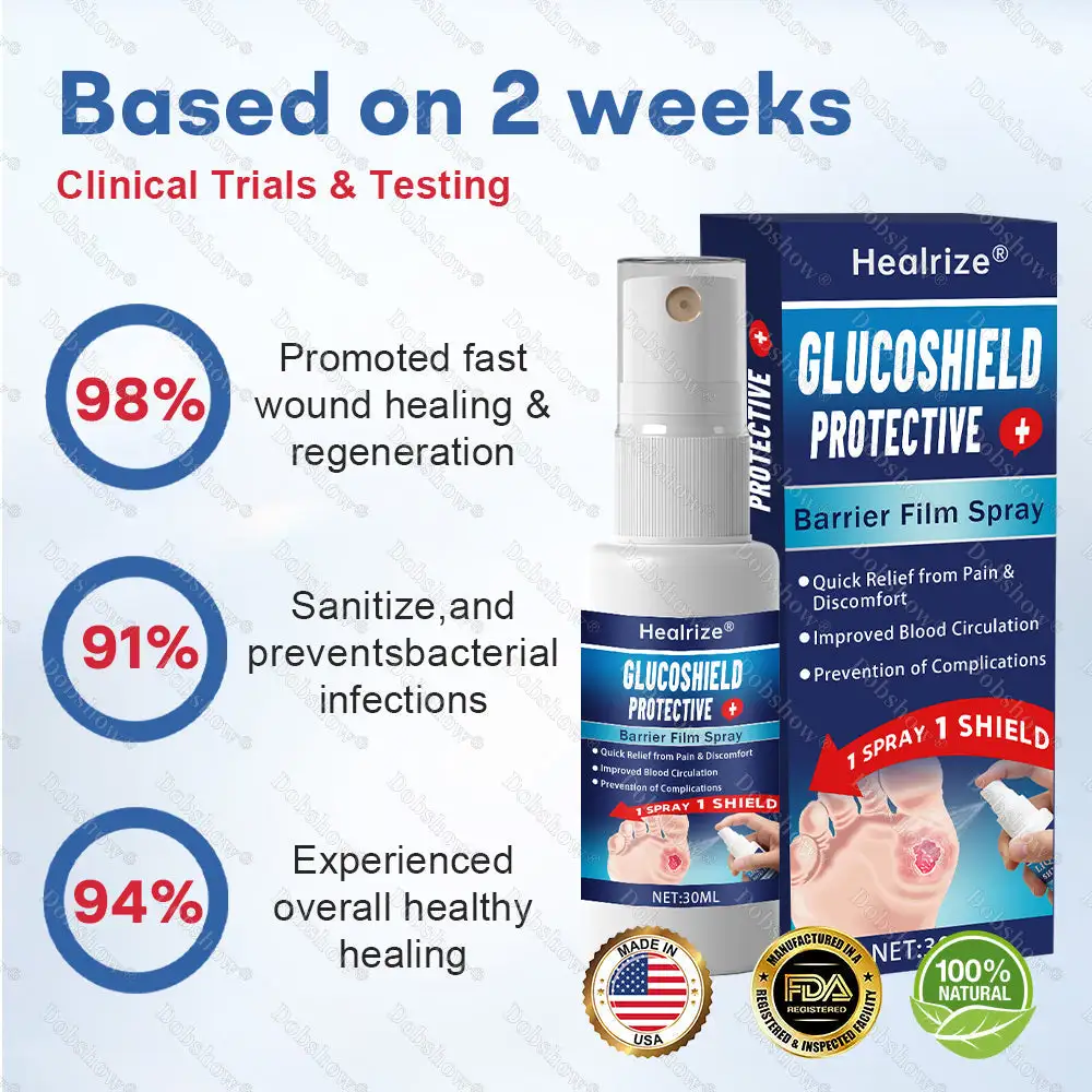 Healrize® GlucoShield Protective Barrier Film Spray - Billede 4