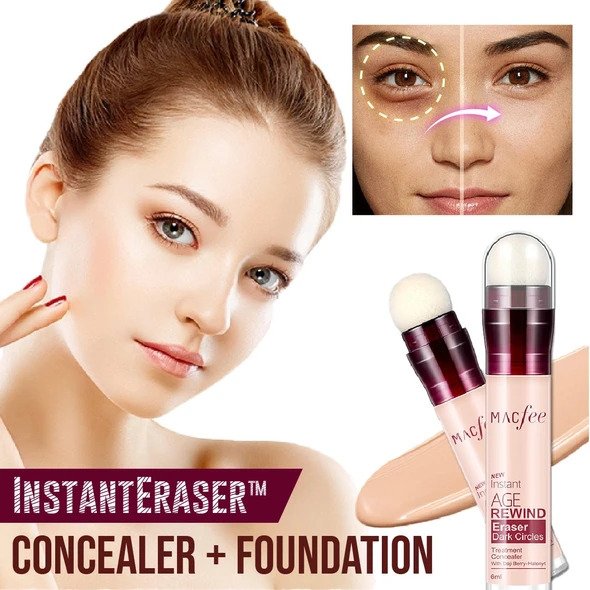 InstantEraser Concealer + Foundation med applikatorsvamp