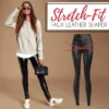 Stretch-Fit Faux Leather Shaper