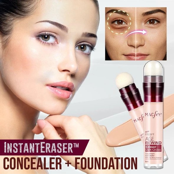 InstantEraser Concealer + Foundation med applikatorsvamp - Billede 2