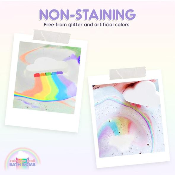 Rainbow Trail Bath Bomb - Billede 2