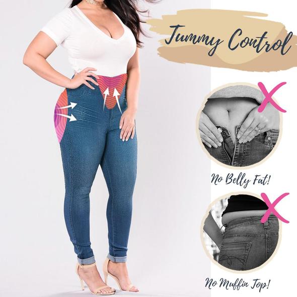 Plus Size Perfect Fit Leggings - Billede 3