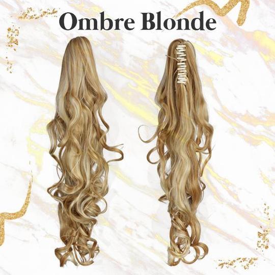 Pumpe-hårclips i bølget hestehale - Billede 3