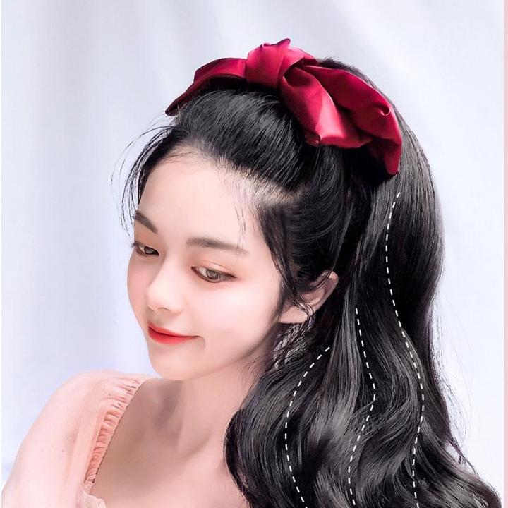 Bowknot Clip-On Ponytail - Billede 4