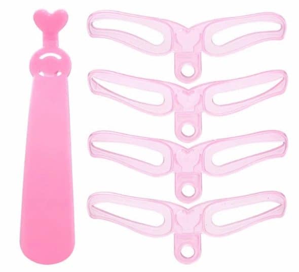 Stencil til øjeblikkelig brynformning (4 stk sæt) - Billede 4